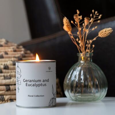 Bougie Géranium & Eucalyptus 1 x 250g