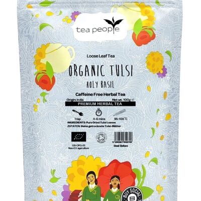 Té Tulsi orgánico - Paquete de recarga de 100 g