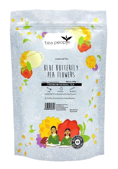 Blue Butterfly Pea Flowers - 100g Refill Pack