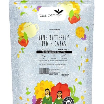 Blue Butterfly Pea Flowers - 100g Refill Pack