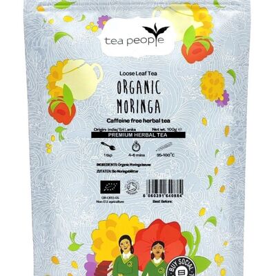 Moringa orgánica - Paquete de recarga de 100 g