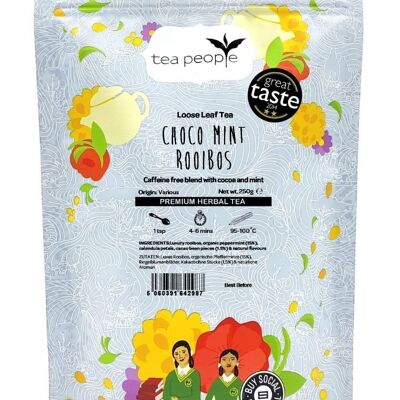 Choco Mint Rooibos - Paquete de recarga de 250 g