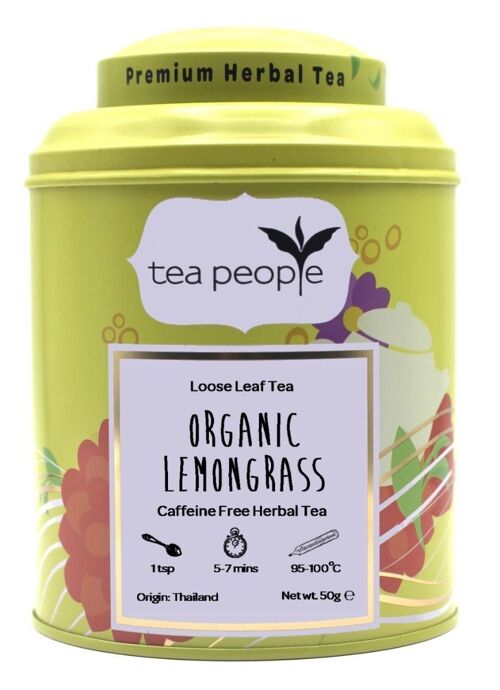 Organic Lemongrass - 50g Tin Caddy