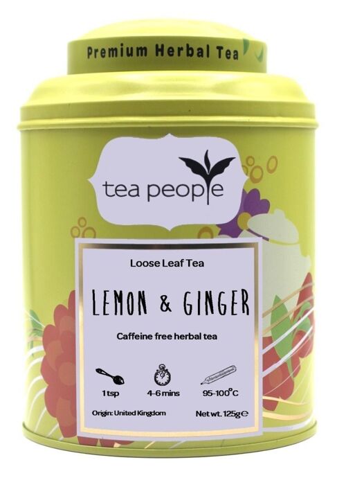 Lemon and Ginger - 100g Tin Caddy