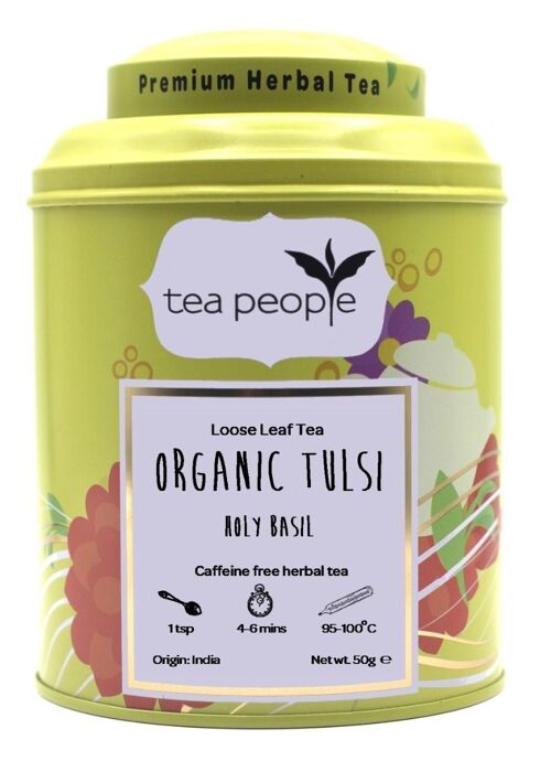 Organic Tulsi Tea - 50g Tin Caddy