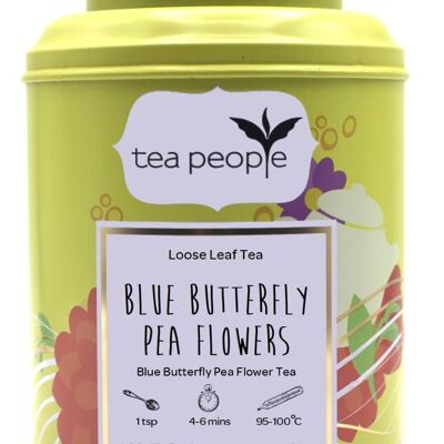 Fleurs de pois papillon bleus - Boîte métallique 50g