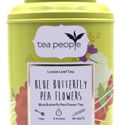 Blue Butterfly Pea Flowers - 50g Tin Caddy