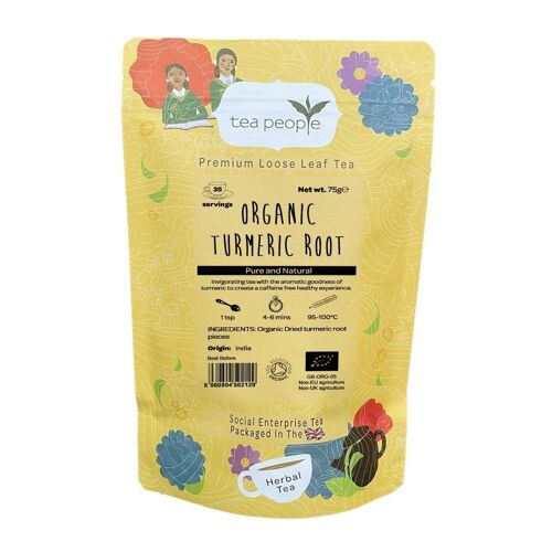 Organic Turmeric Root Pieces - 75g Retail Pack