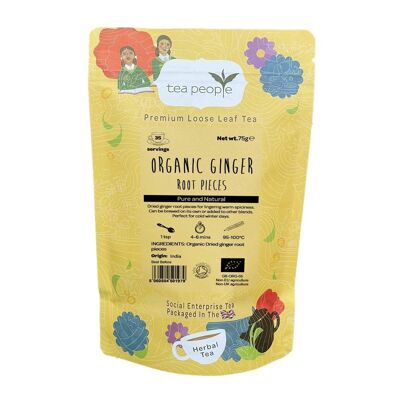 Organic Ginger pieces - 75g Retail Pack