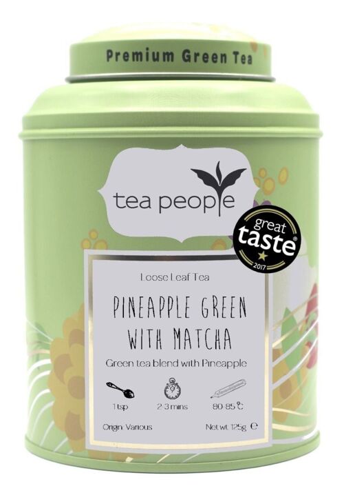 Pineapple Green with Matcha - 100g Tin Caddy