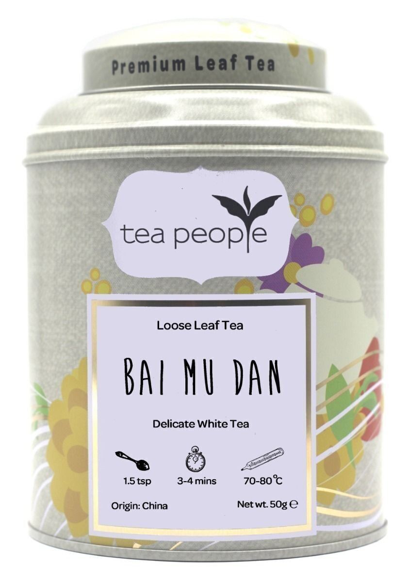 Bai Mu Dan - Barattolo di latta da 50g