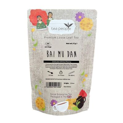 Bai Mu Dan - Emballage de vente au détail de 30 g