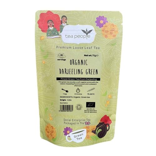 Organic Darjeeling Green - 75g Retail Pack