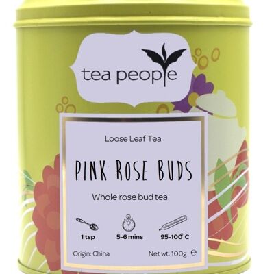 Pink Rose Buds - 75g Tin Caddy