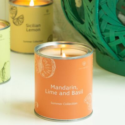 Mandarin, Lime & Basil Candle 1 x 250g