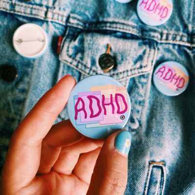 “ADHD” badge