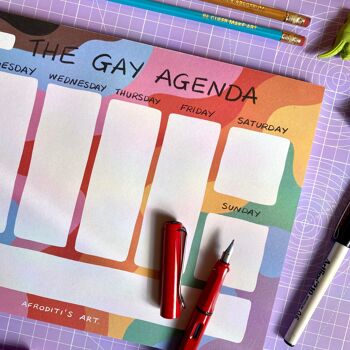 Calendrier hebdomadaire « The Gay Agenda » 5
