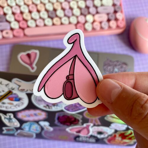 “Clitoris” diecut sticker