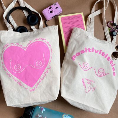 “Positivititties” tote bag