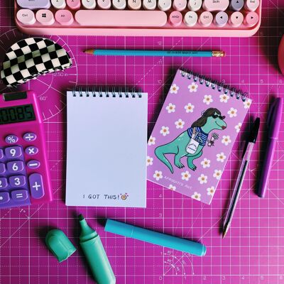 “Spring-rex” mini notebook