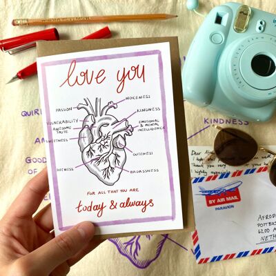 “Love You Today & Always” greeting card