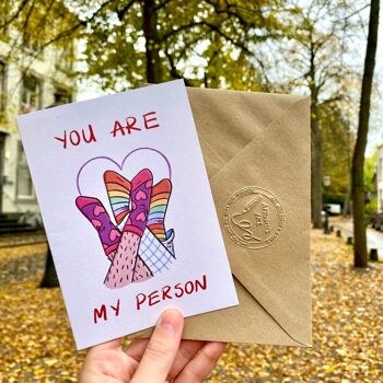 Carte de vœux "Tu es ma personne" 1