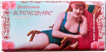 SchokoBade Rose Blossom - chocolat de bain fait main 1