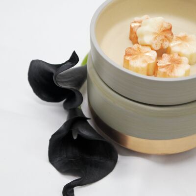 Grey & Rose Gold Ceramic Electric Wax Melter & Candle Warmer