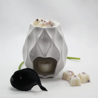 Quemador de cera para velas de té de cerámica Nico|Melter