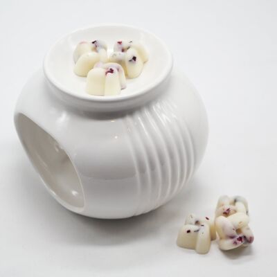 Quemador/fundidor de cera para velas de té de cerámica Sofia Groove