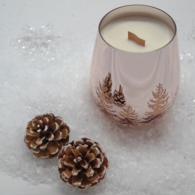 Candela natalizia in oro rosa e confezione regalo in edizione limitata di Simple Scents
