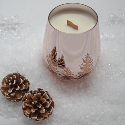 Vela navideña y caja de regalo en oro rosa de edición limitada de Simple Scents