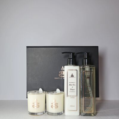 Coffret cadeau bougie, savon et lotion Simple Scents Experience