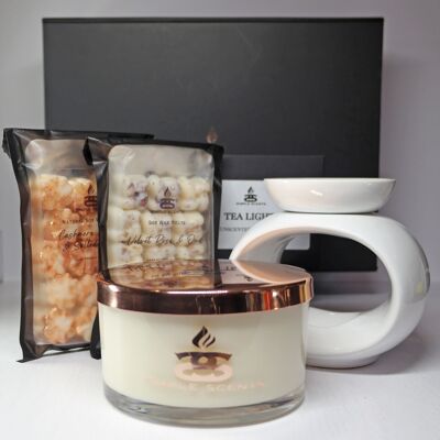 Simple Scents Experience Candle, Wax Melt & Rome Burner Gift Set