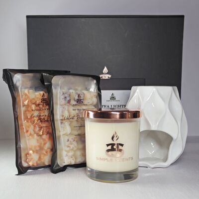 Simple Scents Experience Candle, Wax Melt & Nico Burner Gift Set