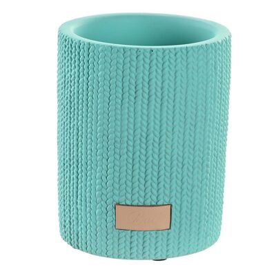 Vaso Cemento 8X8X10 Mate Verde Menta PB203638