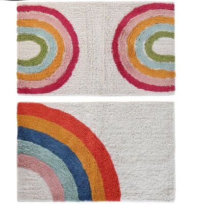 TAPIS COTON 50X80X0,5 1300 G/M2 ARC-EN-CIEL 2 SU PB205257