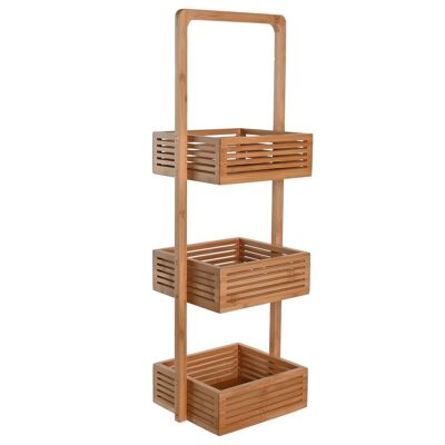 BAMBOO SHELF MDF 23X19X70 3 SHELVES NATURAL PB205873