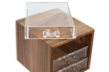 ORGANISATEUR ACACIA PS 14X13X11,6 3 TIROIRS NATUREL PB205876 3