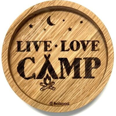 Sottobicchiere "Live Love Camp"