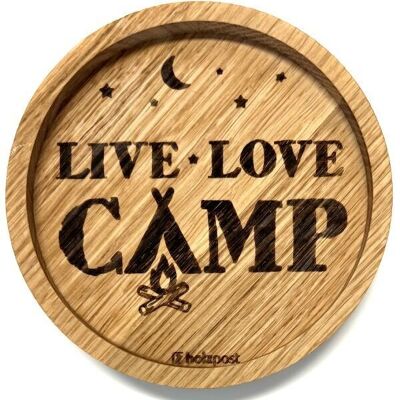 Sottobicchiere "Live Love Camp"