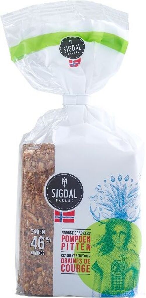 Pain craquant norvégien graines de courge, 190 g