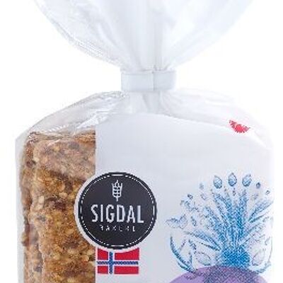 Norwegian crunchy bread with rye and spelled bran, 190 g