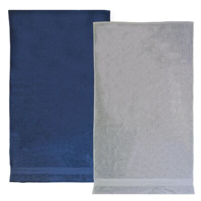 Pack toallas de baño rizo velour Classy Navy Quarry