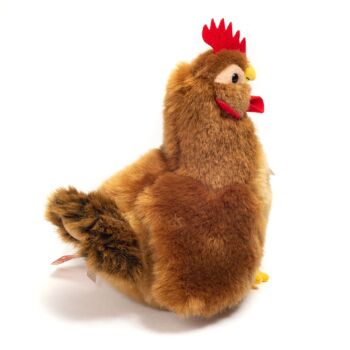 Poule marron 16 cm - peluche - peluche 10