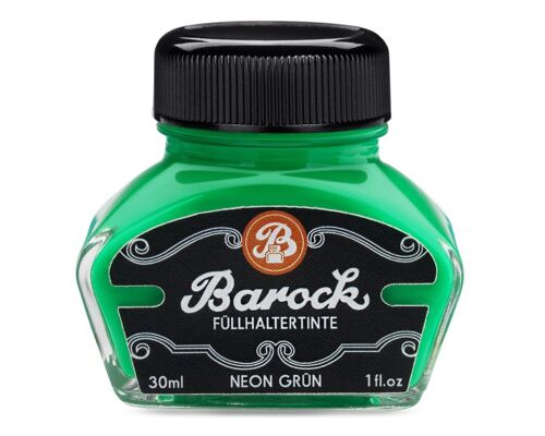 Barock Schreibtinte Neon Grün, 30ml