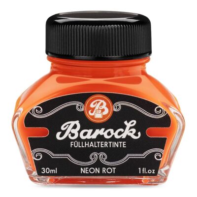 Baroque writing ink neon red, 30ml