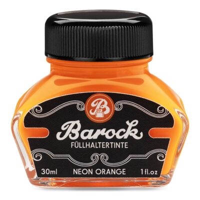 Barock Schreibtinte Neon Orange, 30ml