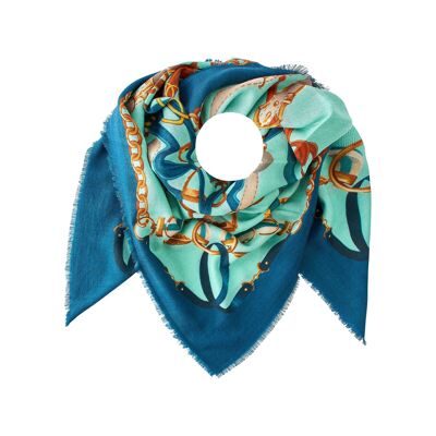 Women's woven wool scarf