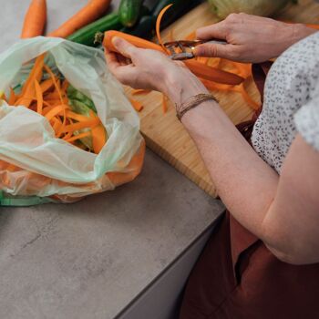 Sacs poubelles bio compostables de 240 L : 12 rouleaux dans un carton prêt à la vente, 5 sacs par rouleau 8